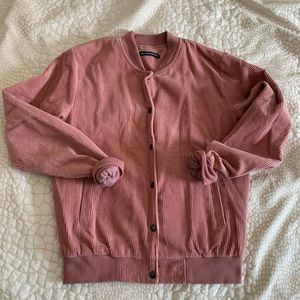 Brandy Melville corduroy bomber jacket
